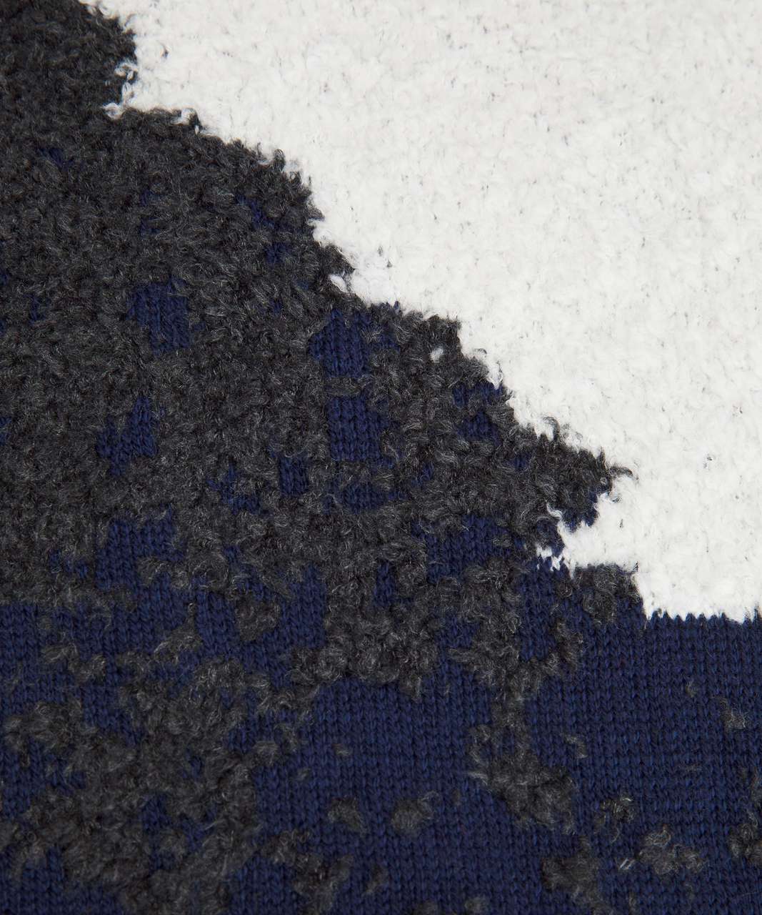 Lululemon Ombre Knit Textured Turtleneck - Bone / Mineral Blue / Graphite Grey