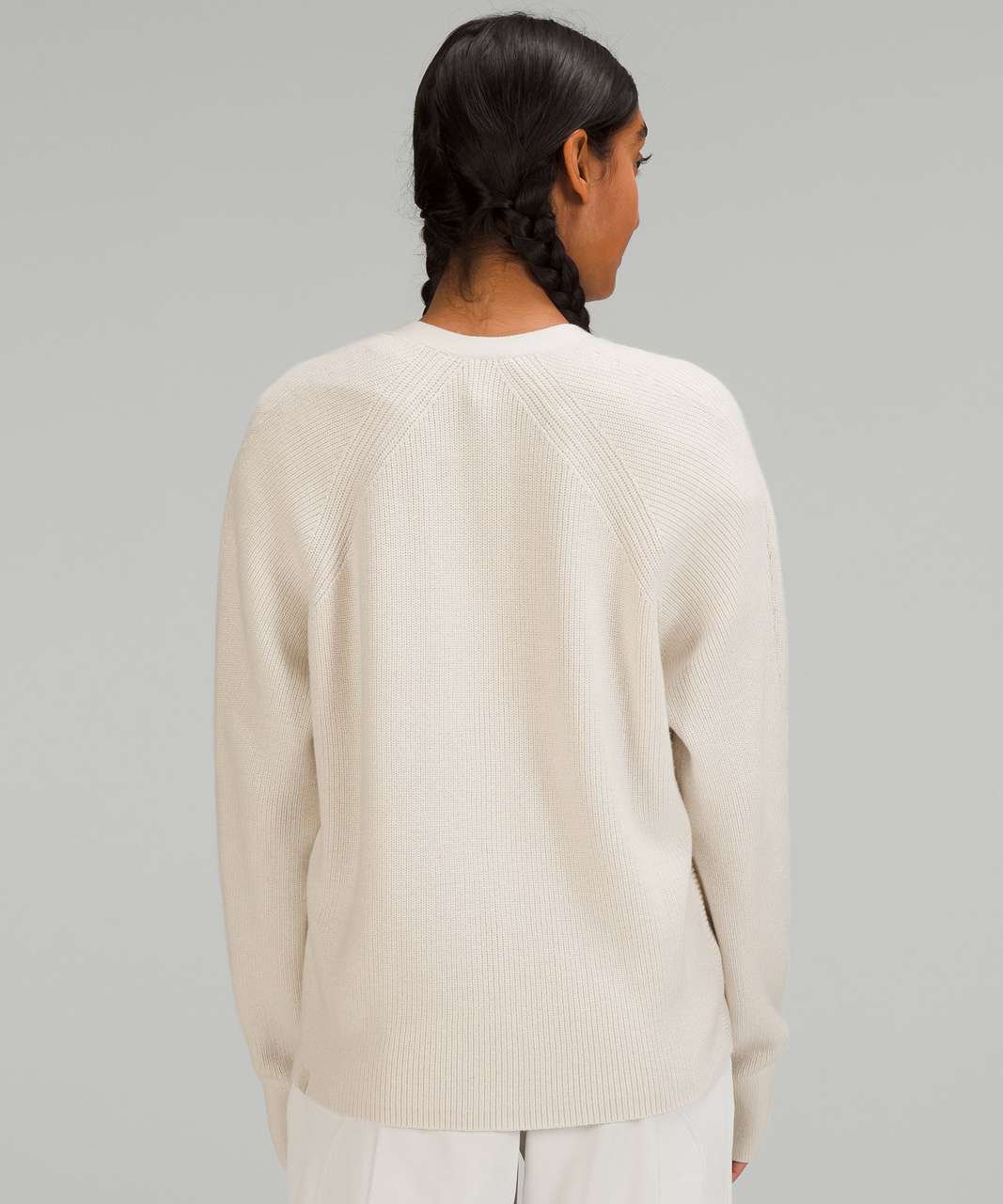 Lululemon Merino Wool-Blend Cardigan - White Opal - lulu fanatics