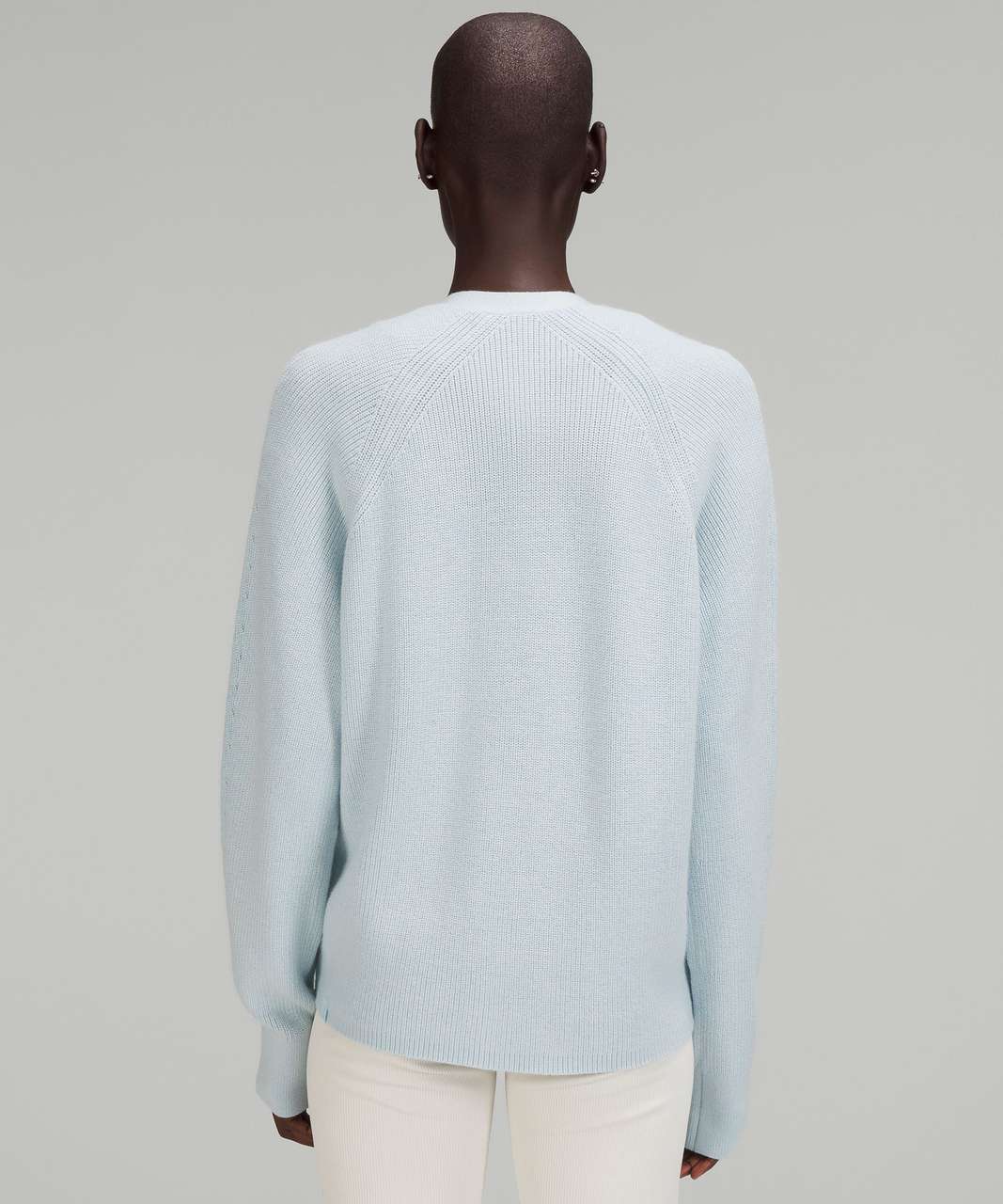 Lululemon Merino Wool-Blend Ribbed Turtleneck Sweater - Powder Blue - lulu  fanatics