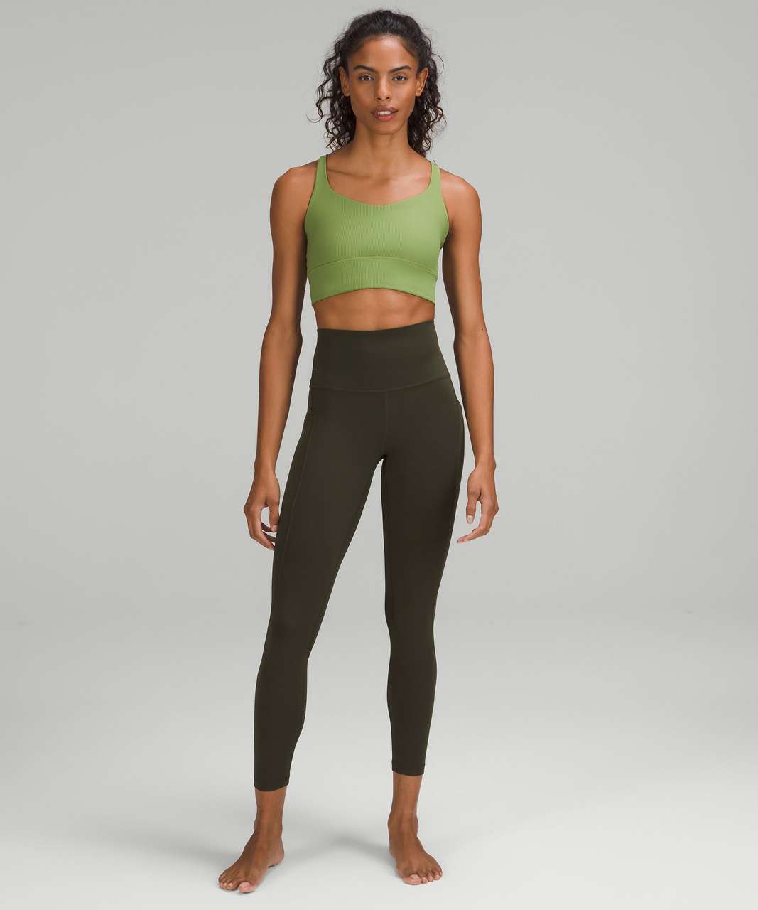 Lululemon Align High Waisted 25” Leggings Size 2 Dark Olive