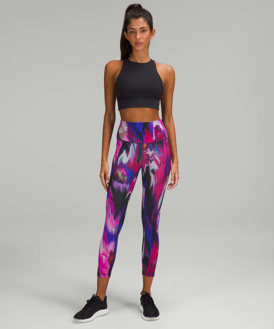 Lululemon Purple/Pink/Blue Floral Print Wunder Under High Rise Legging –  The Saved Collection