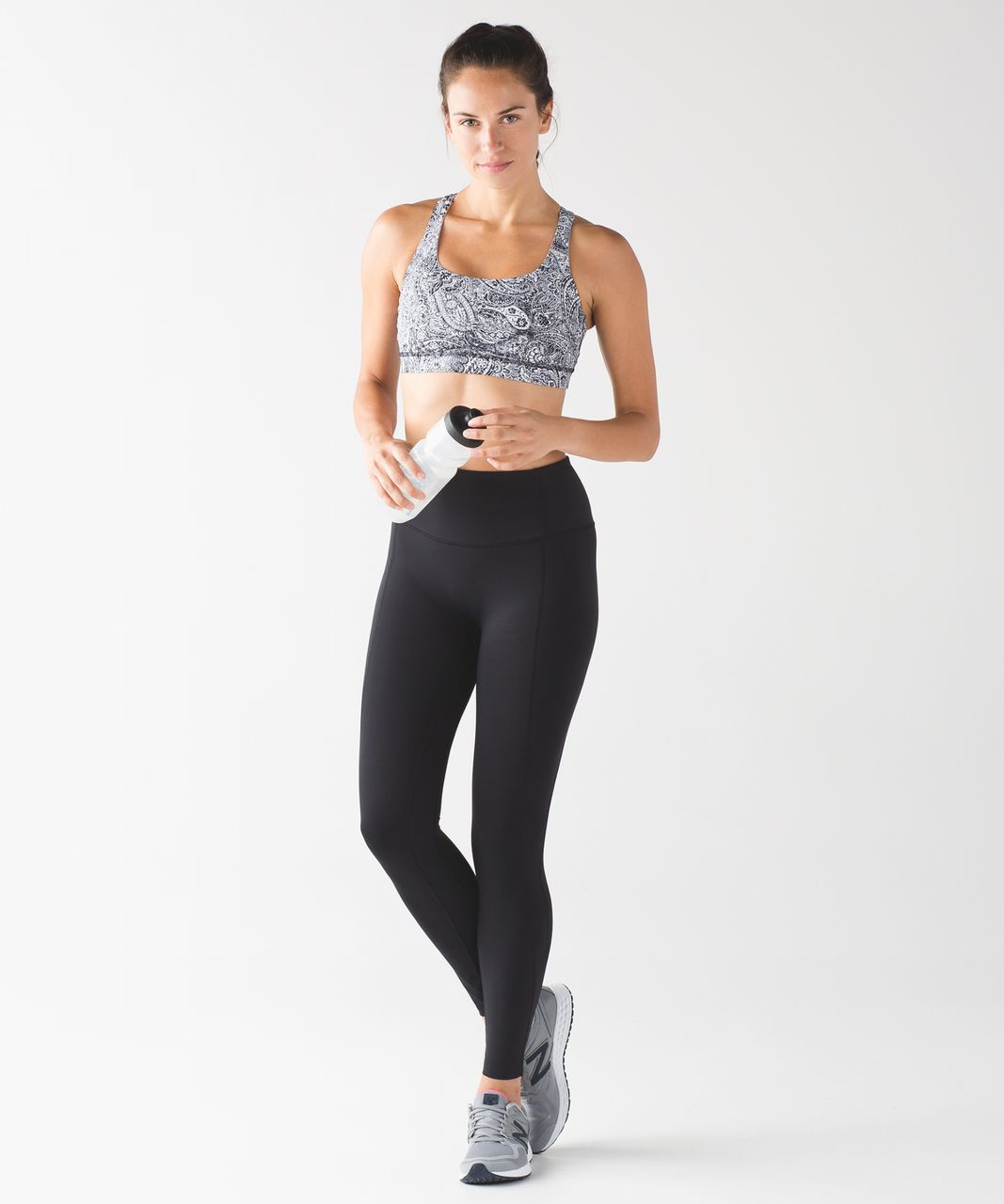 Lululemon Energy Bra - Antique Paisley White Black