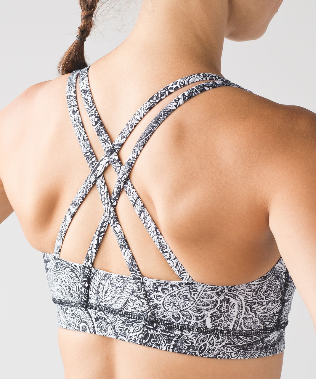 Lululemon Energy Bra - Antique Paisley White Black