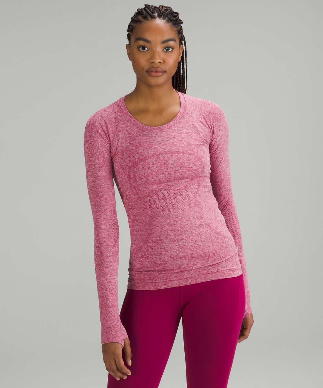 Lululemon Womens Pink Peony/pink Peony Swiftly Tech 2.0 Long