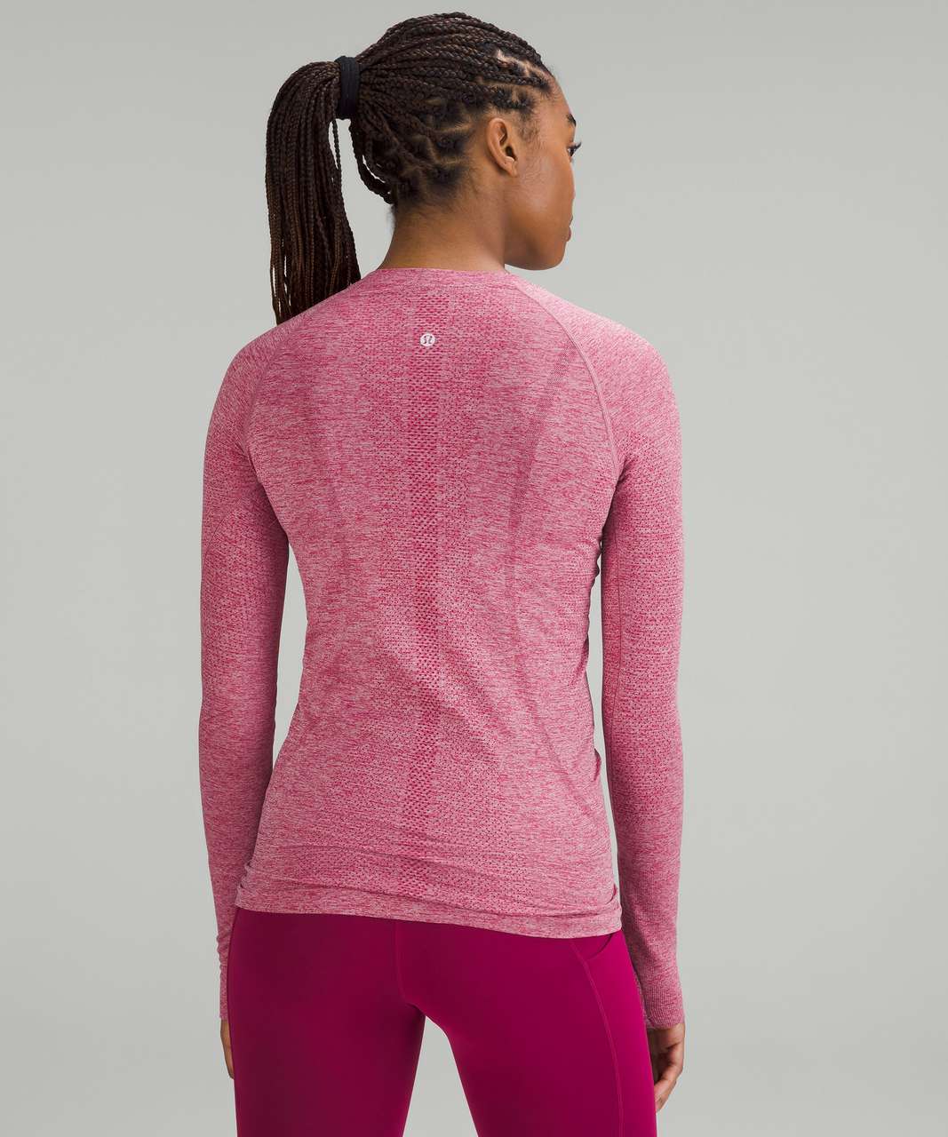 Lululemon Swiftly Tech Long Sleeve Shirt 2.0 - Pomegranate / Pink