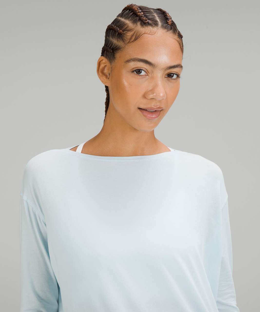 Lululemon Back In Action Long Sleeve Shirt - Powder Blue