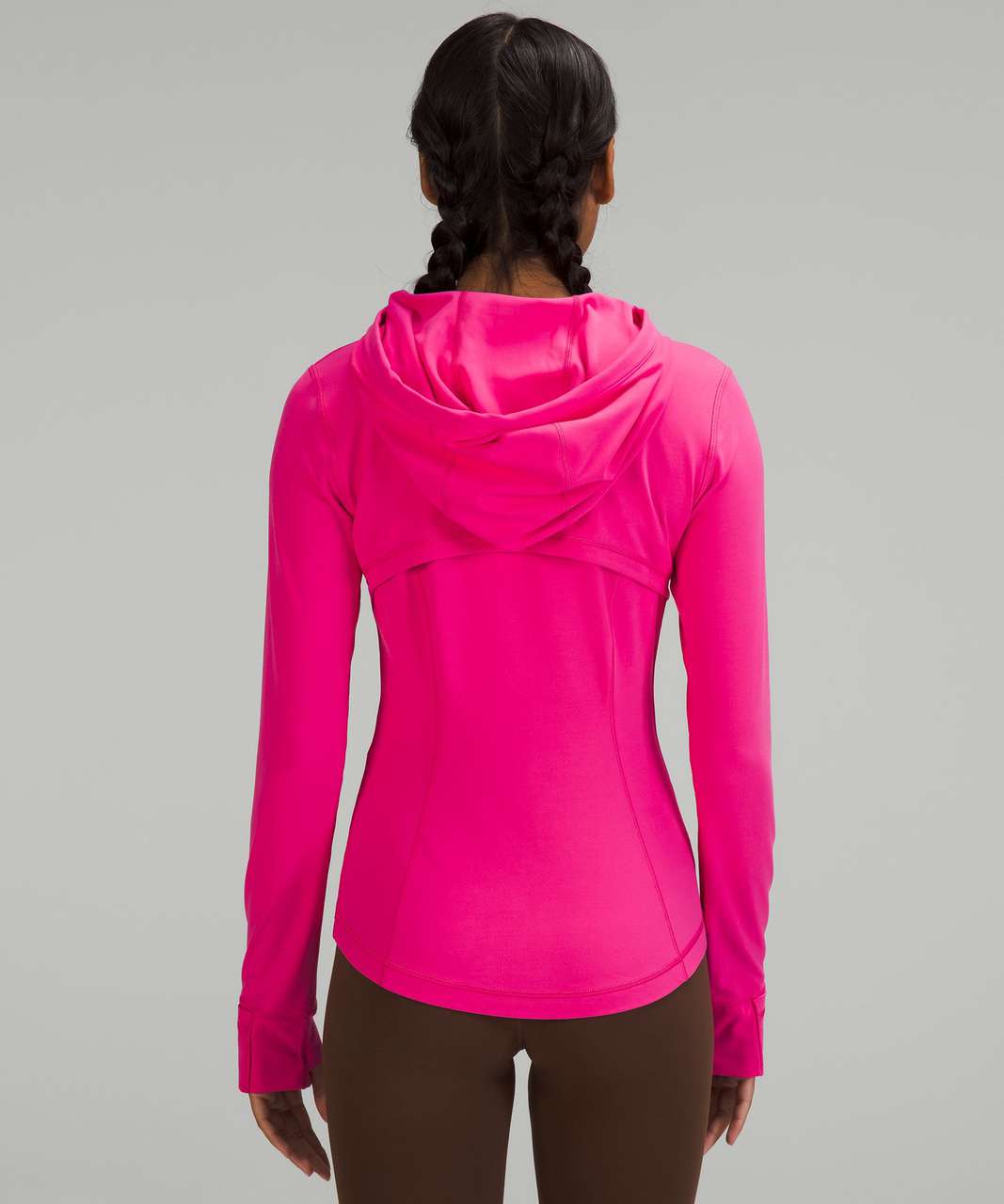 nulu hooded define jacket in pink taupe (8) & 28” aligns in spray