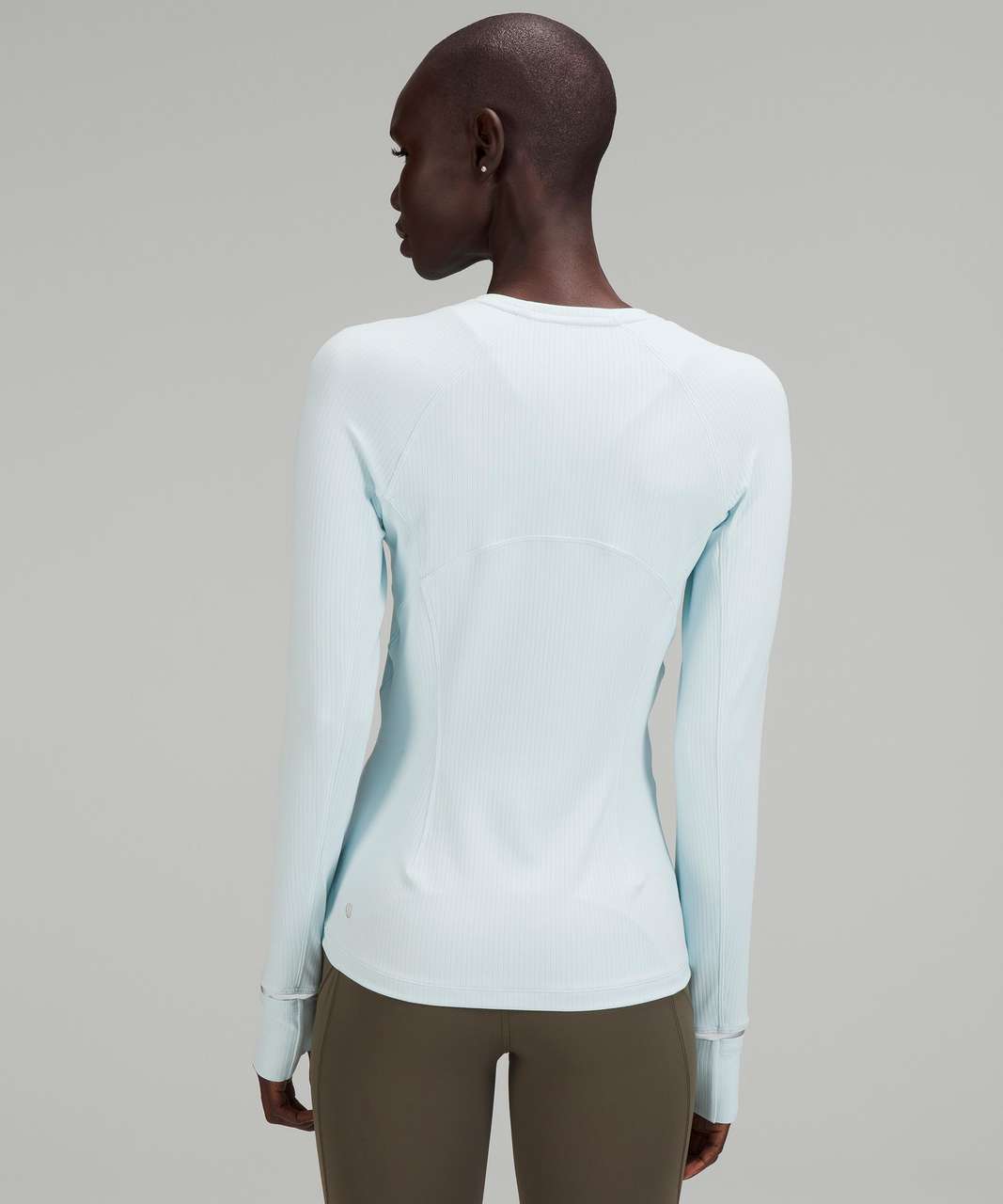 Lululemon Its Rulu Run Ribbed Long Sleeve Shirt - Powder Blue - lulu  fanatics