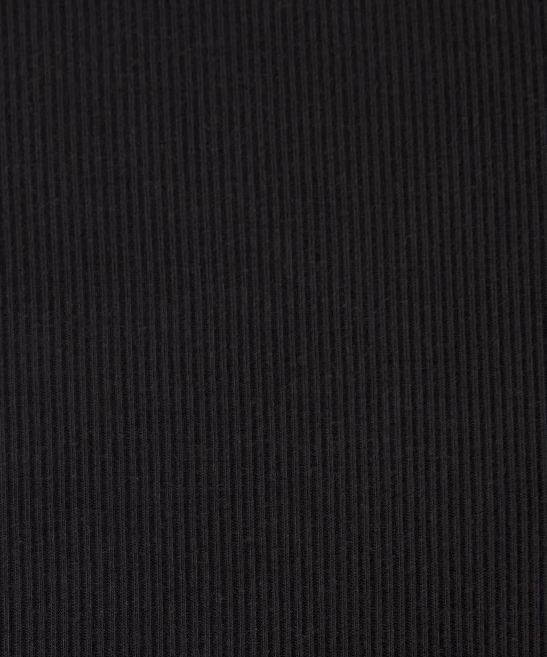 Lululemon Ribbed Modal-Silk Blend Long Sleeve Shirt - Black