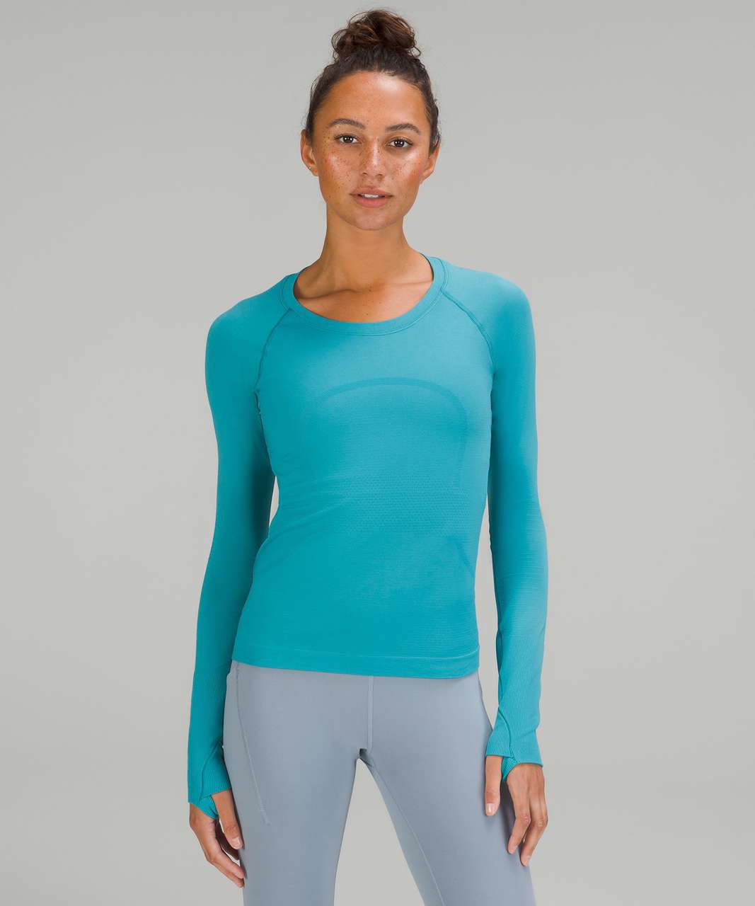 Lululemon Swiftly Tech Long Sleeve Shirt 2.0 *Race Length - Green Twill / Green  Twill - lulu fanatics