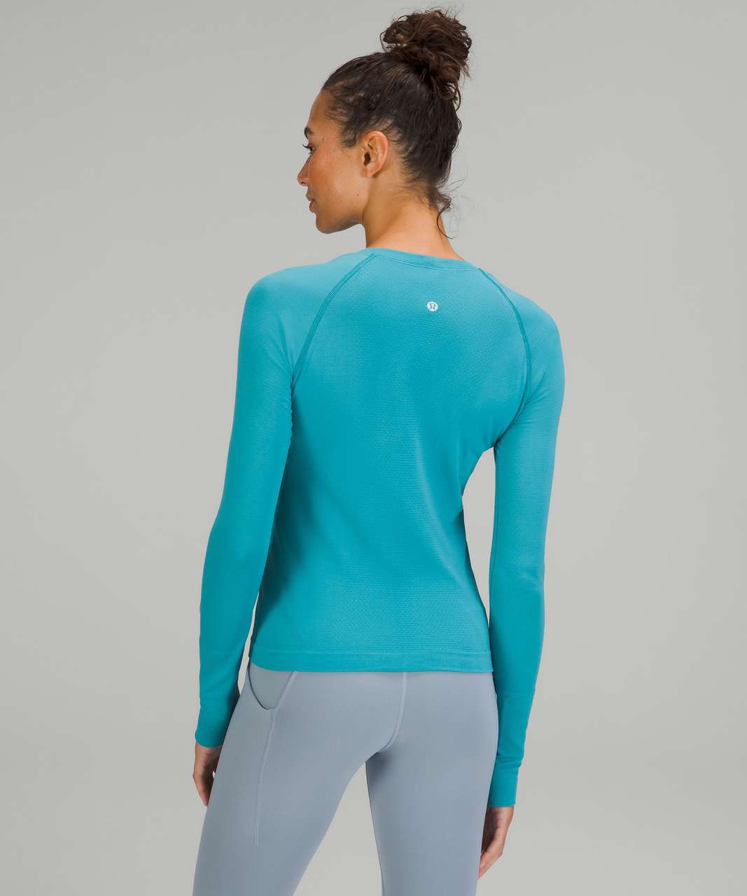 Lululemon Swiftly Tech Long Sleeve Race Length Capri Blue Size 4 - $73 -  From Eden