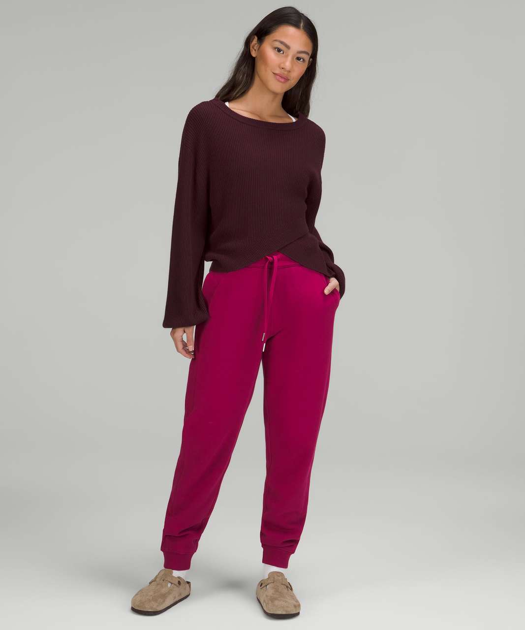 Lululemon Scuba High-Rise Jogger *Fleece 28 - Pink Mist - lulu