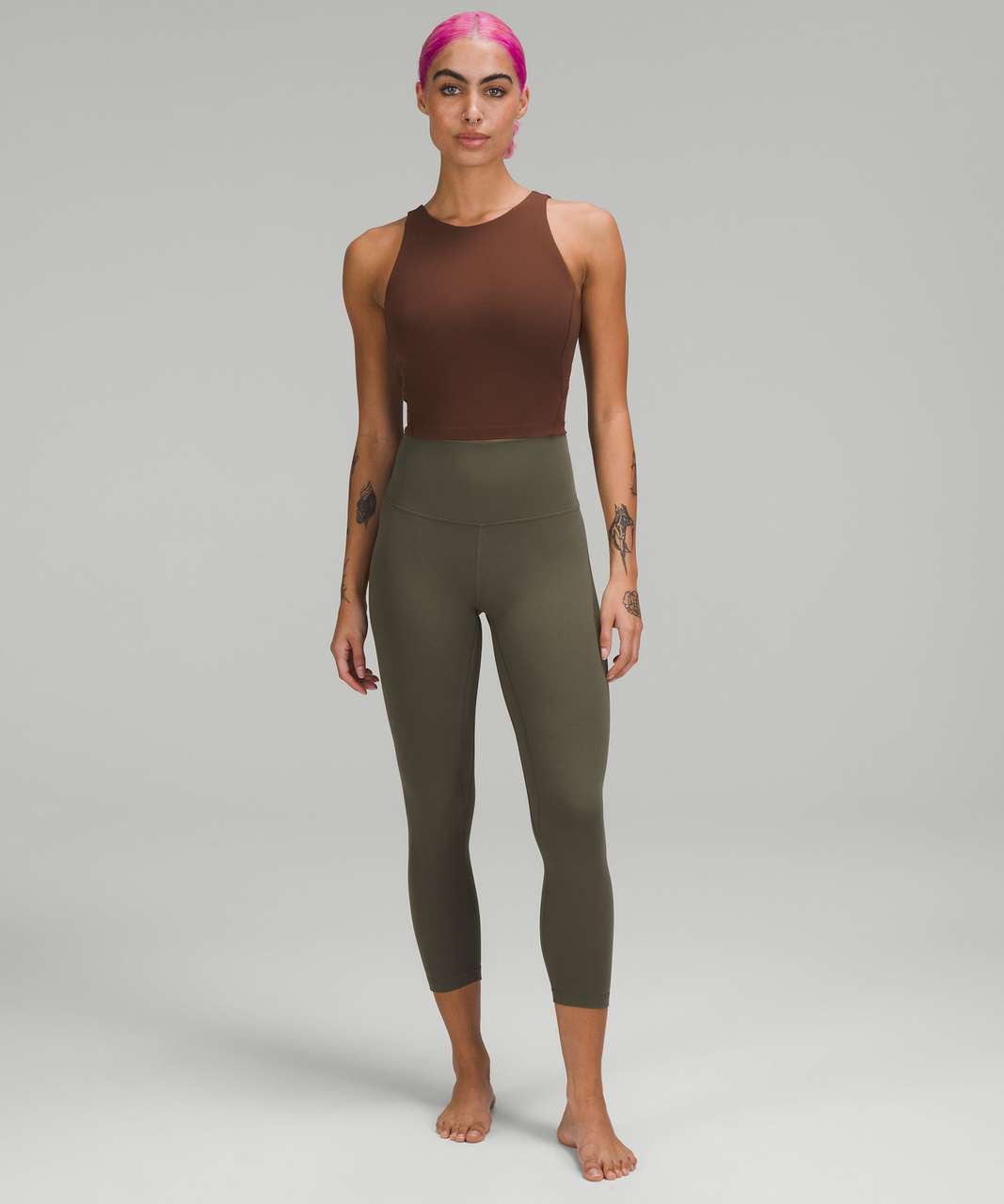 Lululemon Align High-Rise Crop 23" - Army Green