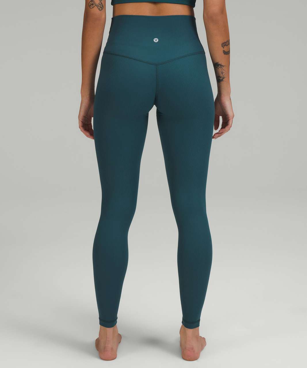 Lululemon Align Ribbed High-Rise Pant 28" - Green Jasper