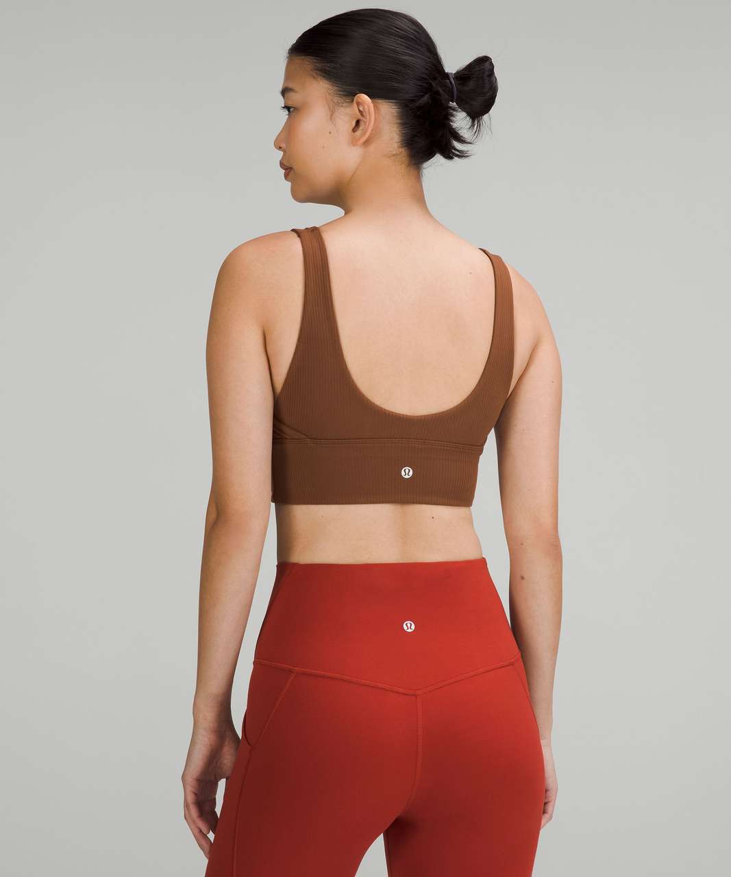Lululemon Align Ribbed Bra *Light Support, A/B Cup - Roasted Brown / Roasted  Brown - lulu fanatics
