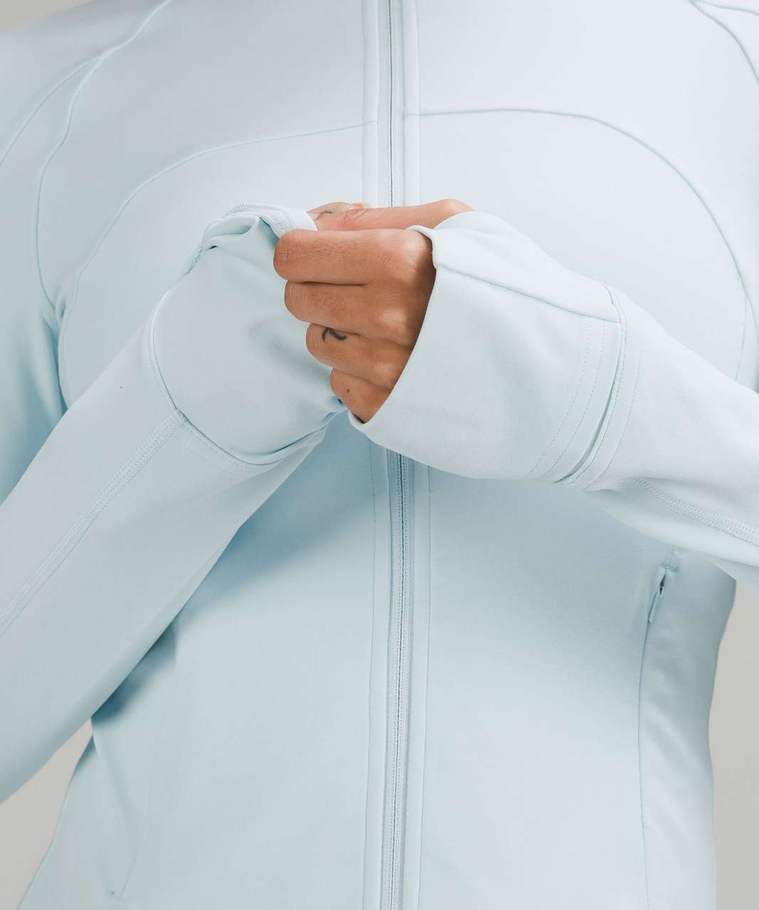 lululemon athletica, Jackets & Coats, Lululemon Nulu Cropped Define  Jacket Pastel Blue Size
