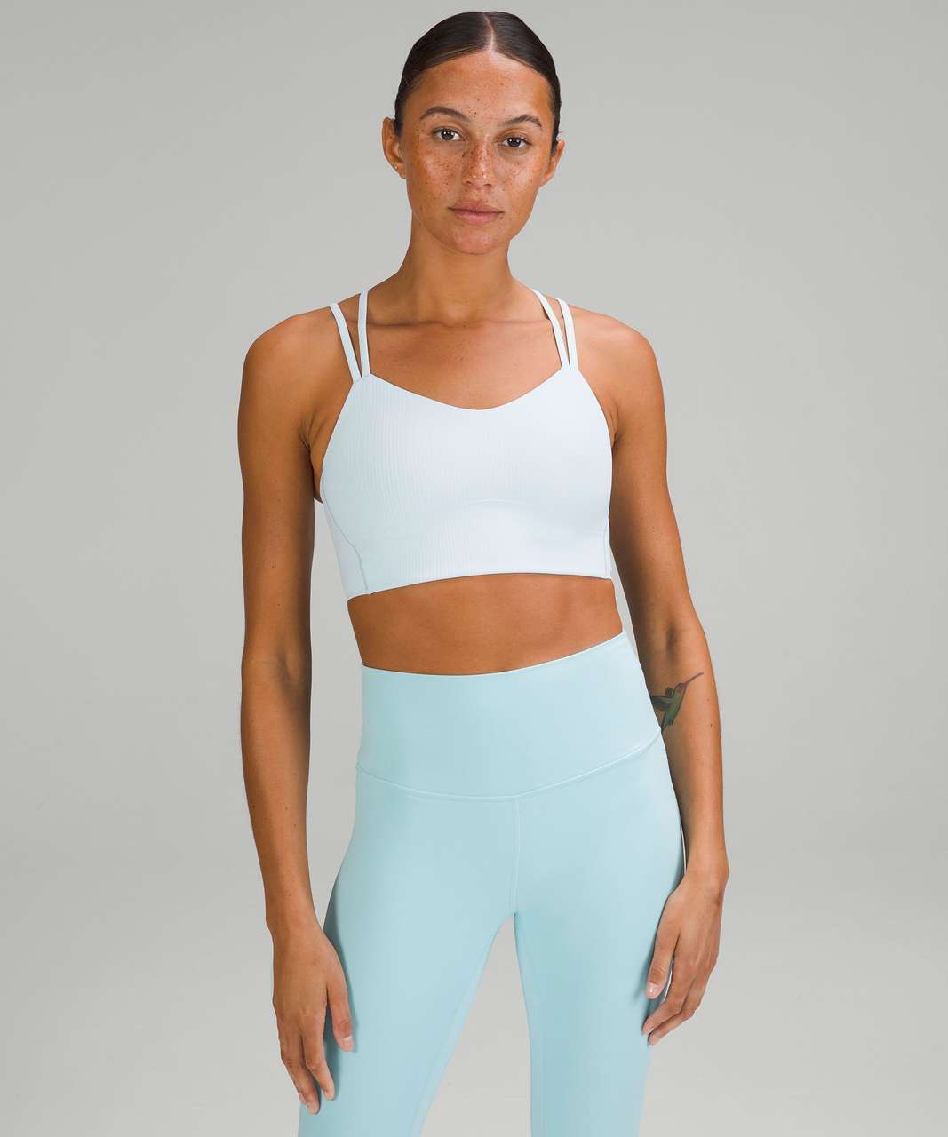 NEW Lululemon Like a Cloud Ribbed Bra Light Support B/C Cup Tidewater Teal  8 &10