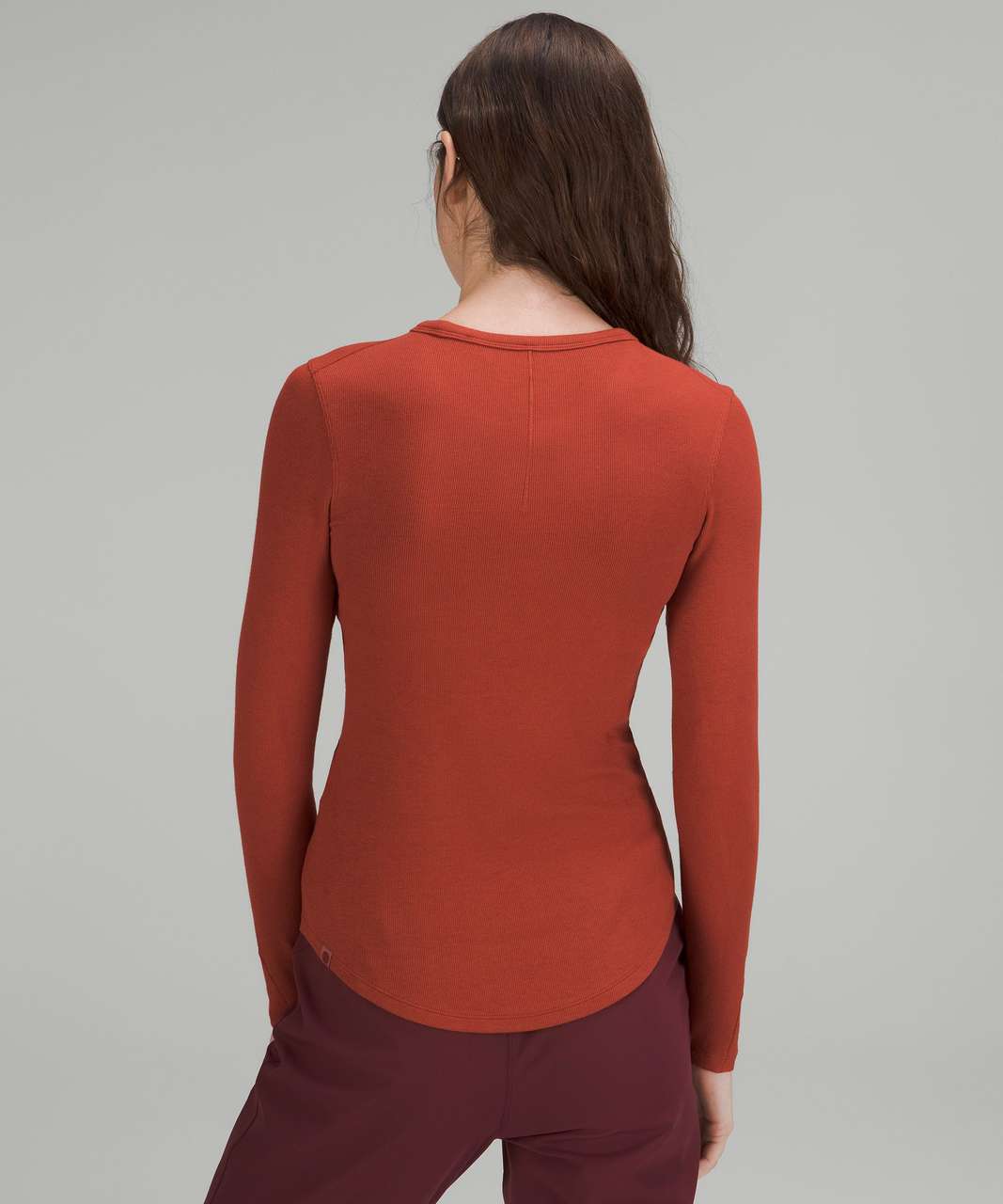 Lululemon Hold Tight Long Sleeve Shirt - Cayenne - lulu fanatics