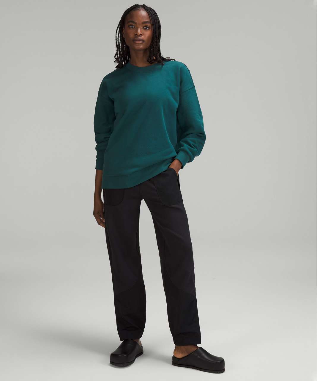 Lululemon Perfectly Oversized Crew - Blue Cast - lulu fanatics