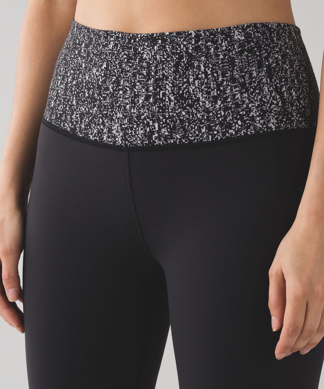 Lululemon Groove Pant III (Regular) - Black / Luon Suited Jacquard Black White