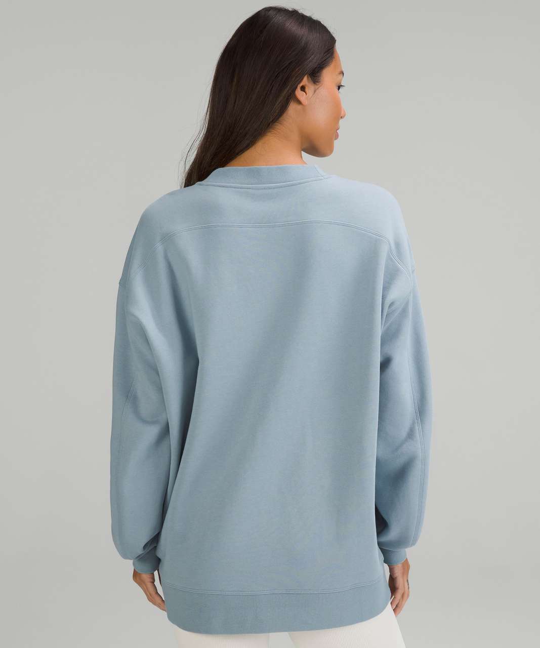 Lululemon Perfectly Oversized Crew *Graphic - Chambray - lulu fanatics