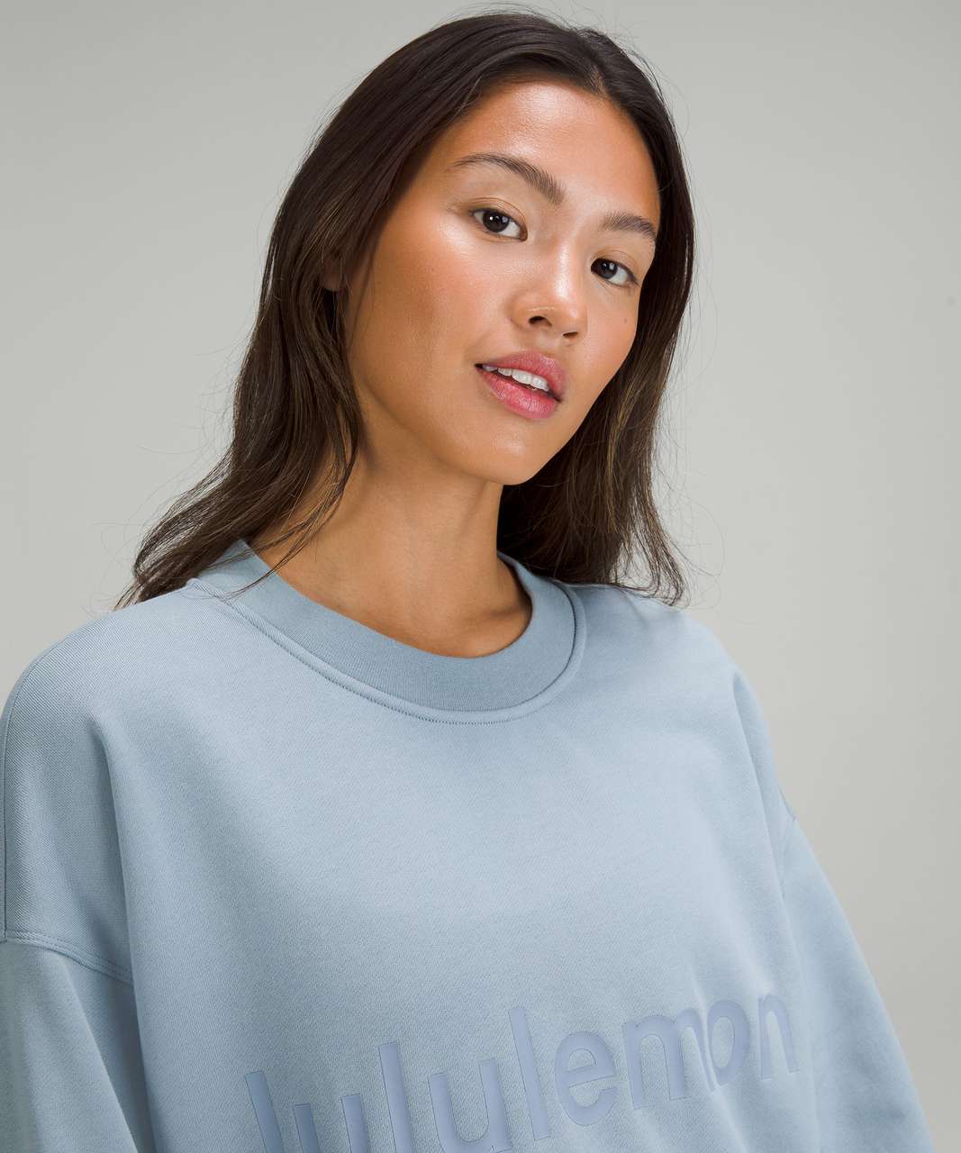 Lululemon Perfectly Oversized Crew In Pastel Blue