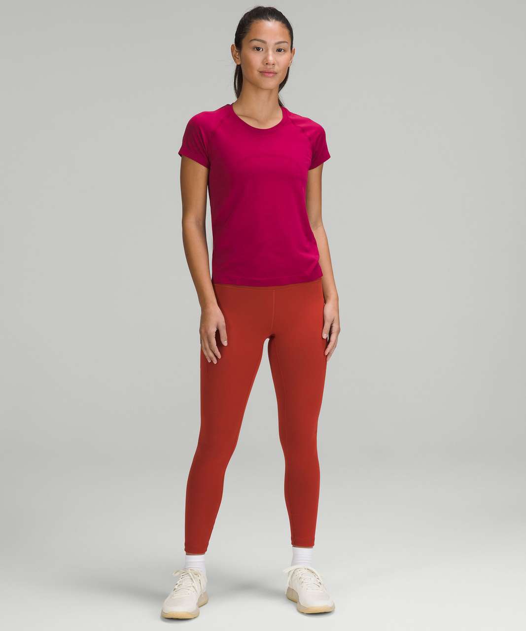 Lululemon Swiftly Tech Short Sleeve Shirt 2.0 *Race Length - Pomegranate / Pomegranate