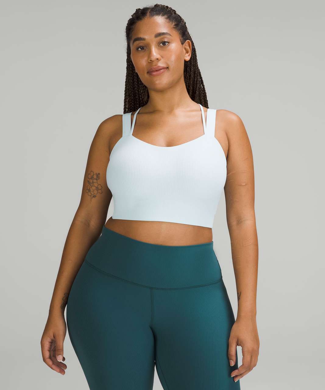 Lululemon Like a Cloud Longline Bra *Light Support, D/DD Cup - Blue Linen -  lulu fanatics