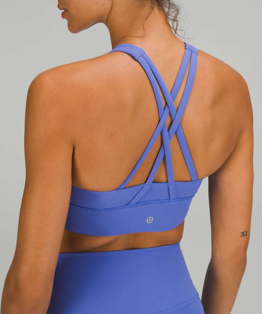 Lululemon Energy High-Neck Longline Ribbed Bra *Medium Support, B–D Cups -  Wild Indigo - lulu fanatics