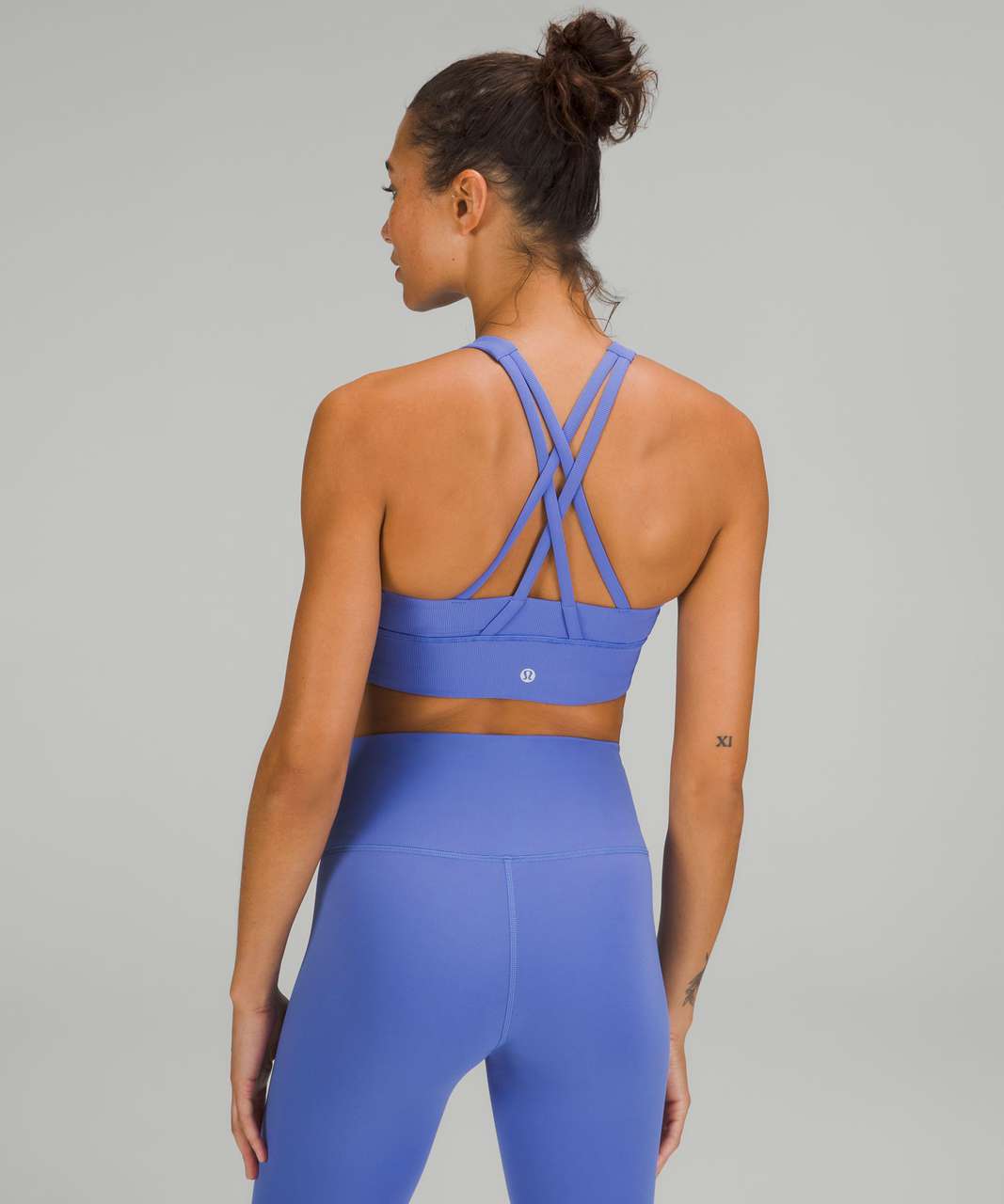 Lululemon Energy High-Neck Longline Ribbed Bra *Medium Support, B–D Cups -  Wild Indigo - lulu fanatics