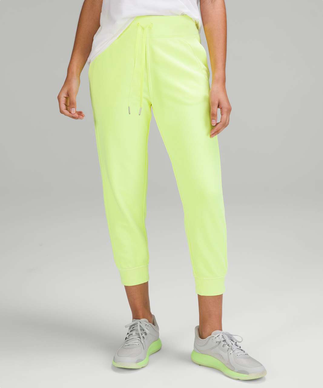 Lululemon Scuba HR Jogger French Terry Size 10 Neon Wash Highlight Yellow  27061