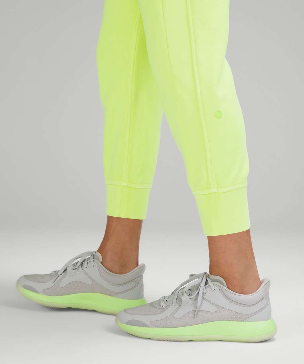 Lululemon Scuba High-Rise Cropped Jogger - Neon Garment Dye Solid Highlight Yellow