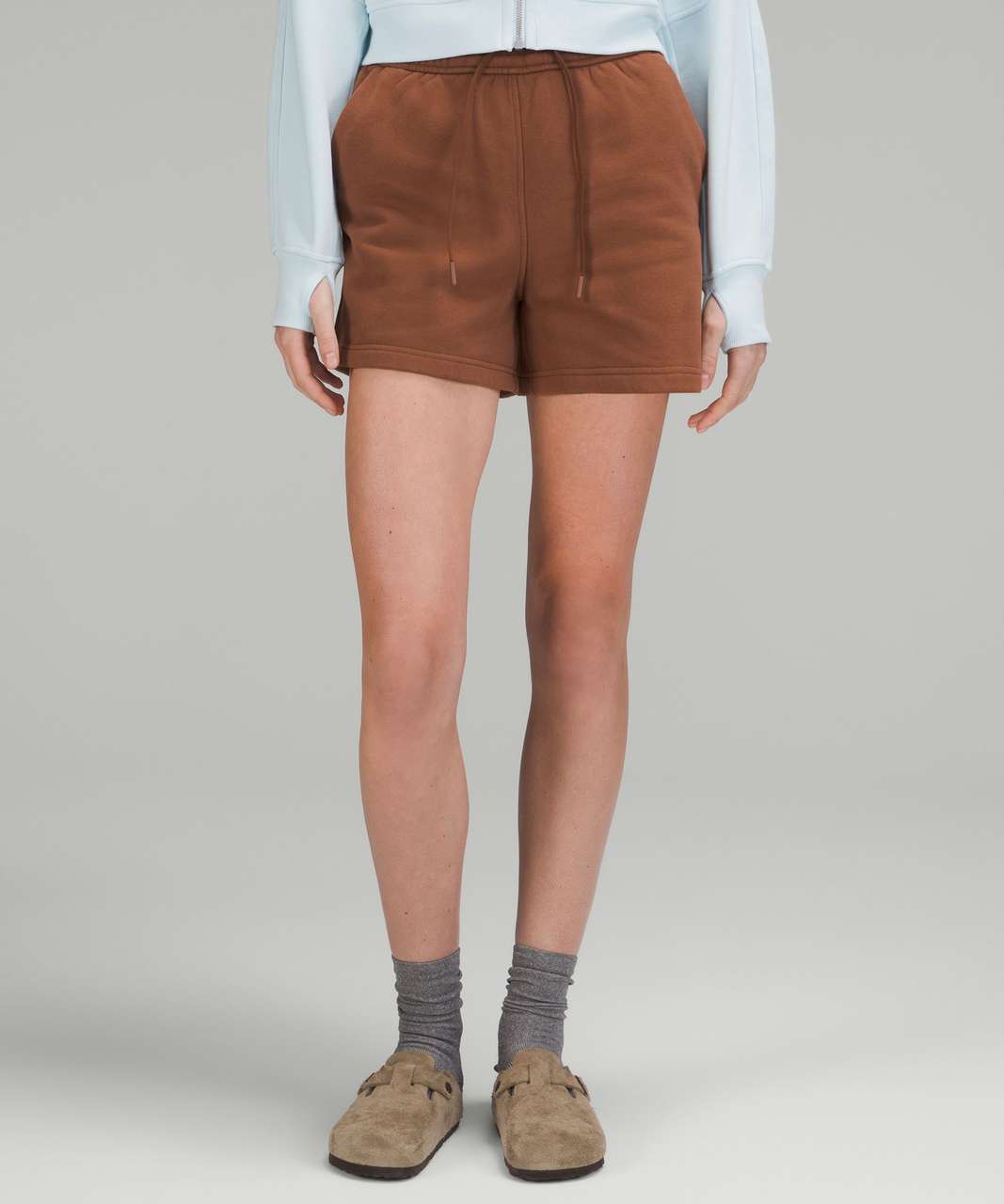 Lululemon Loungeful High-Rise Short 4" - Roasted Brown