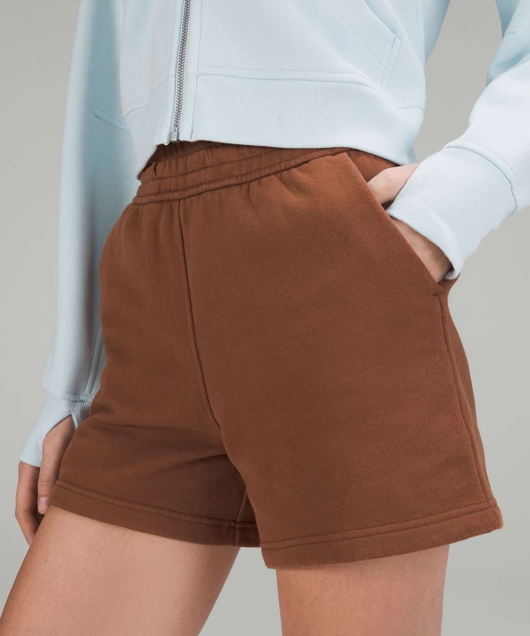 Lululemon Loungeful High-Rise Short 4" - Roasted Brown