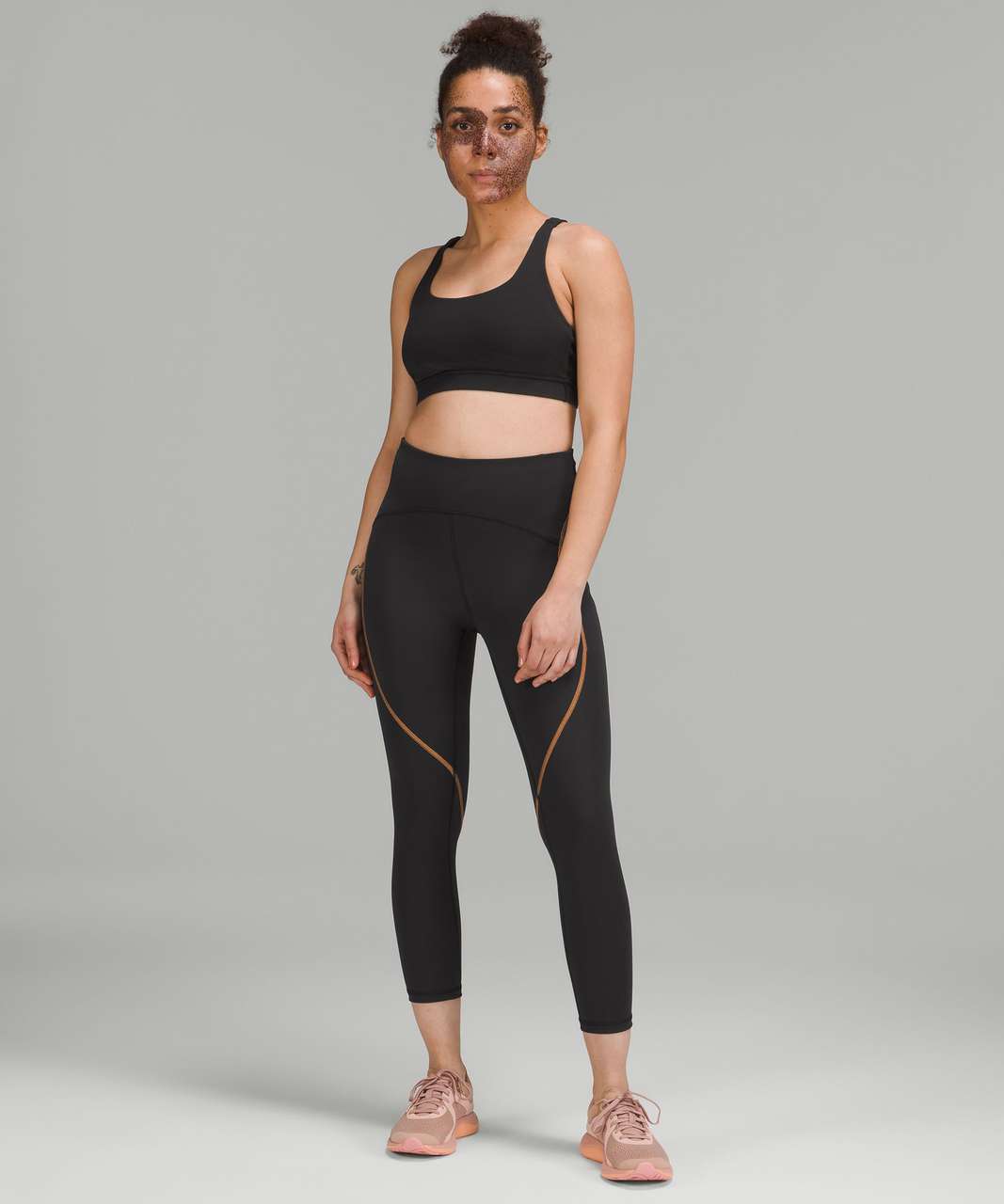 Lululemon Power Thru High-Rise Crop 23 - True Navy - lulu fanatics