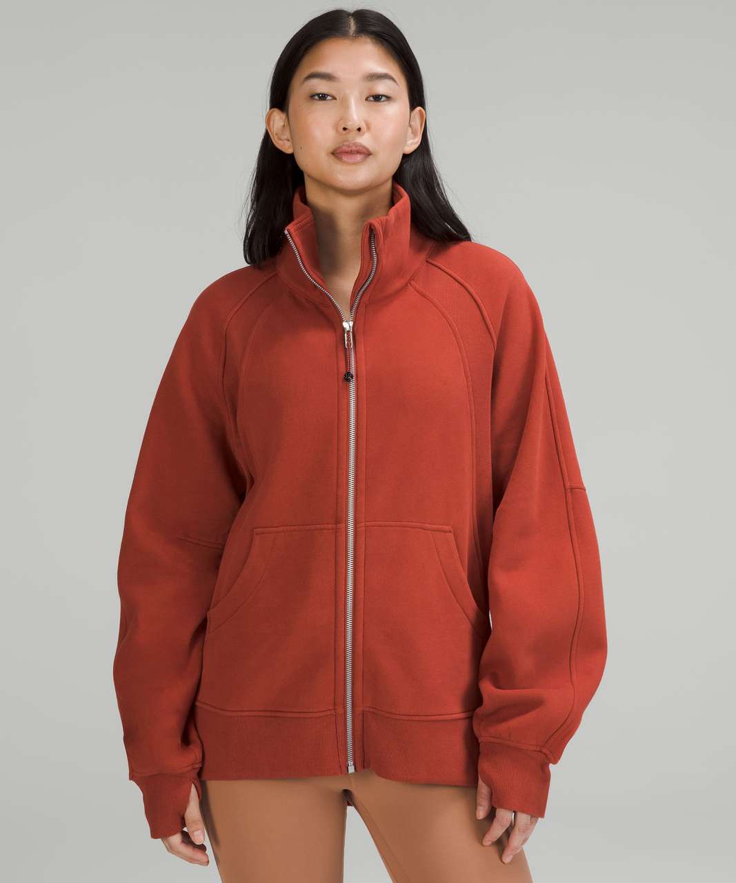 Scuba full zip hoodie in Cayenne size XS/S in natural light : r/lululemon