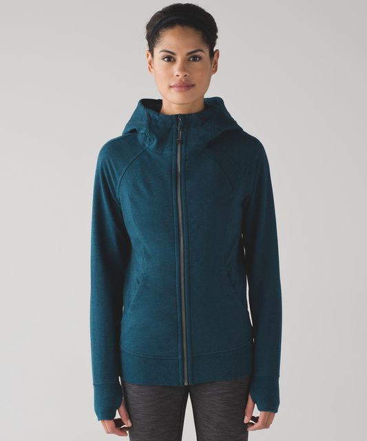 Lululemon Scuba Full-Zip Hoodie - Everglade Green / Gold - lulu fanatics