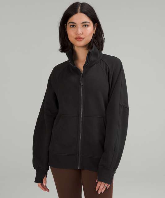 Lululemon Scuba Oversized Funnel-Neck Full Zip - Green Jasper