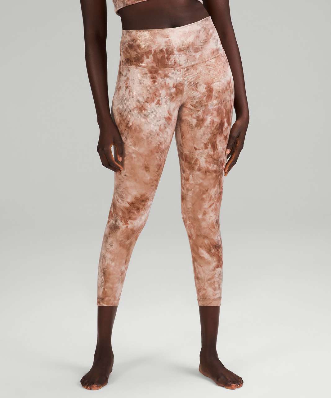 Lululemon Align High-Rise Pant 25 *Shine - Diamond Dye Misty Shell Cacao  Diffuse Dot Foil - lulu fanatics