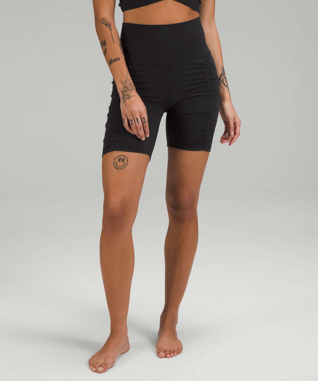 Lululemon Align High-Rise Short 6" *Ruched - Black