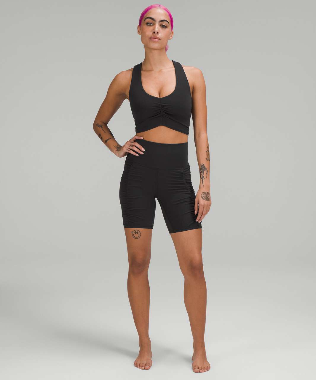 ruched nulu longline yoga bra (4), wunder under leggings (2) : r/lululemon