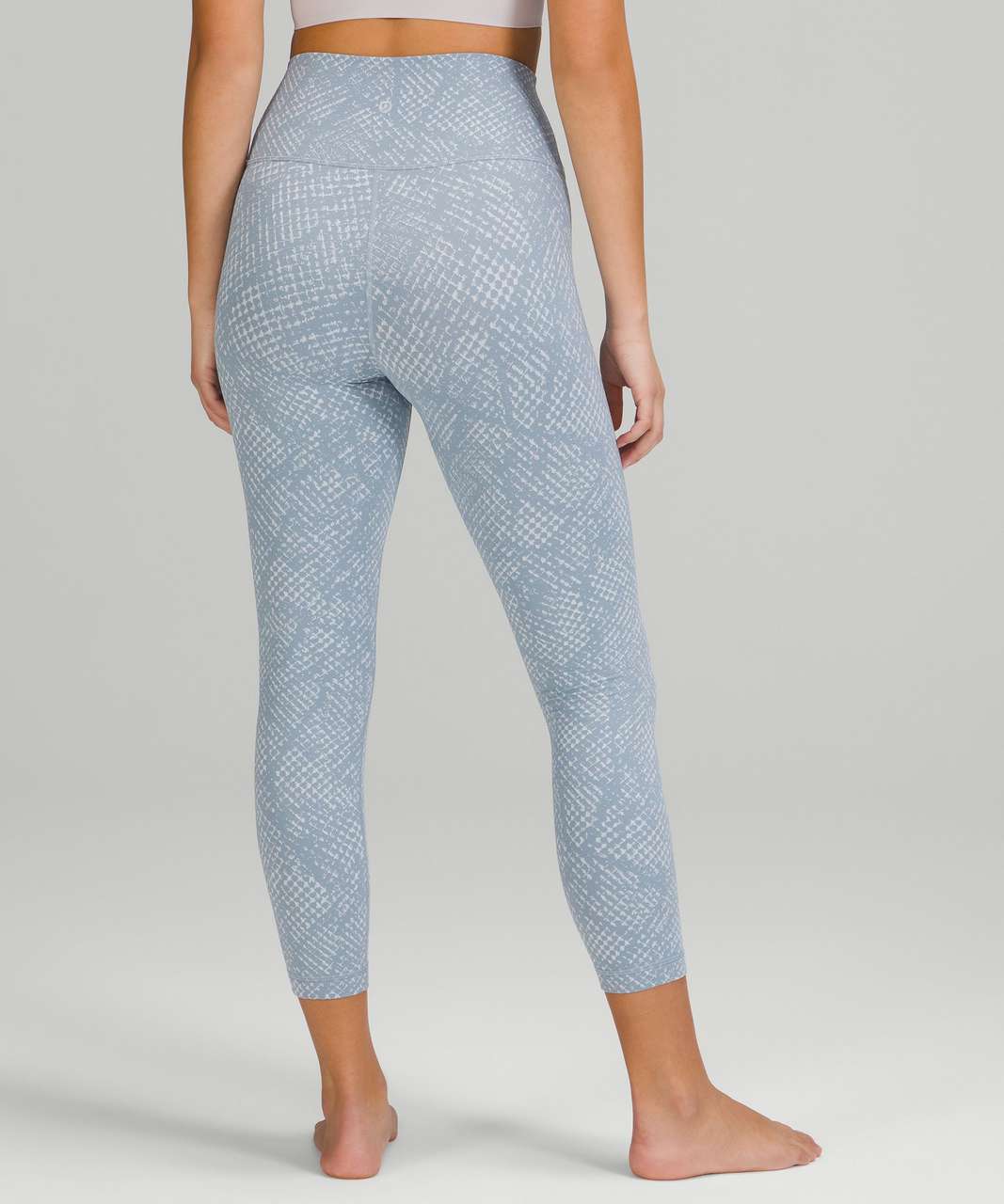 Lululemon Wunder Under High-Rise Crop 23" *Full-On Luxtreme - Reptilia Jacquard Chambray Starlight