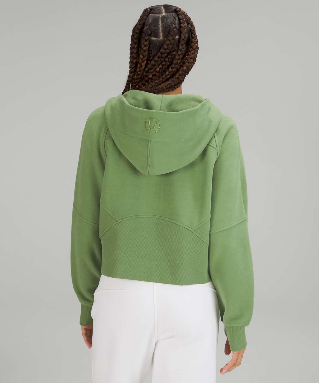 Lululemon Scuba Oversized Half-Zip Hoodie - Green Foliage - lulu fanatics