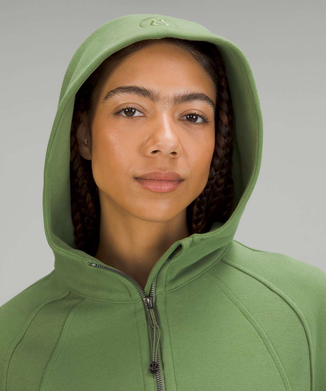 Lululemon Scuba Oversized Half-Zip Hoodie - Green Foliage