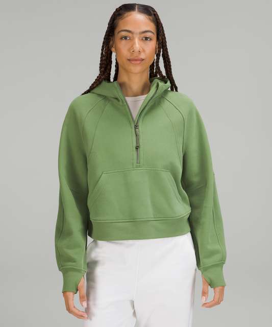 Lululemon Scuba Oversized Half-Zip Hoodie - Medium Olive - lulu fanatics