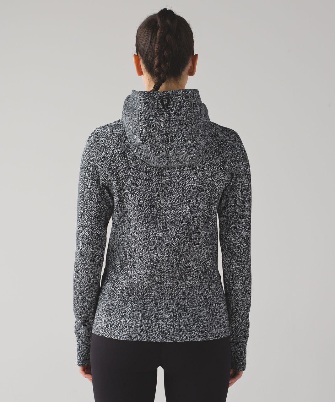 Lululemon Scuba Hoodie IV - Currents White Black / Black