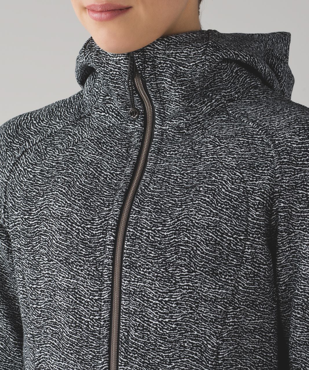 Lululemon Scuba Hoodie IV - Currents White Black / Black