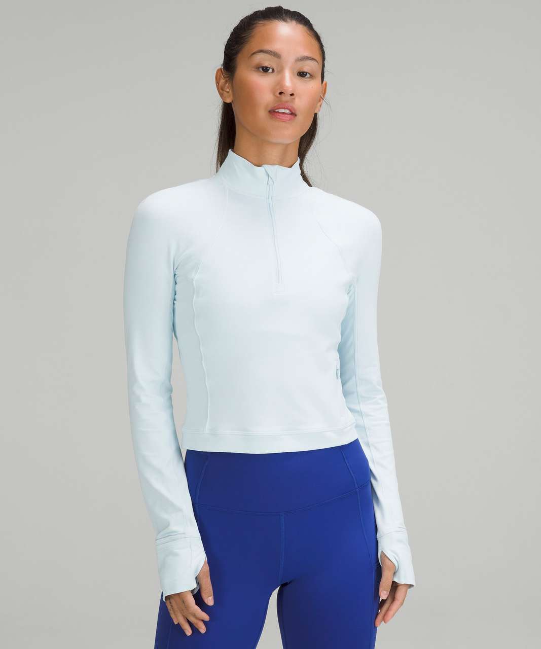 Lululemon athletica It's Rulu Run Ribbed Cropped Half Zip