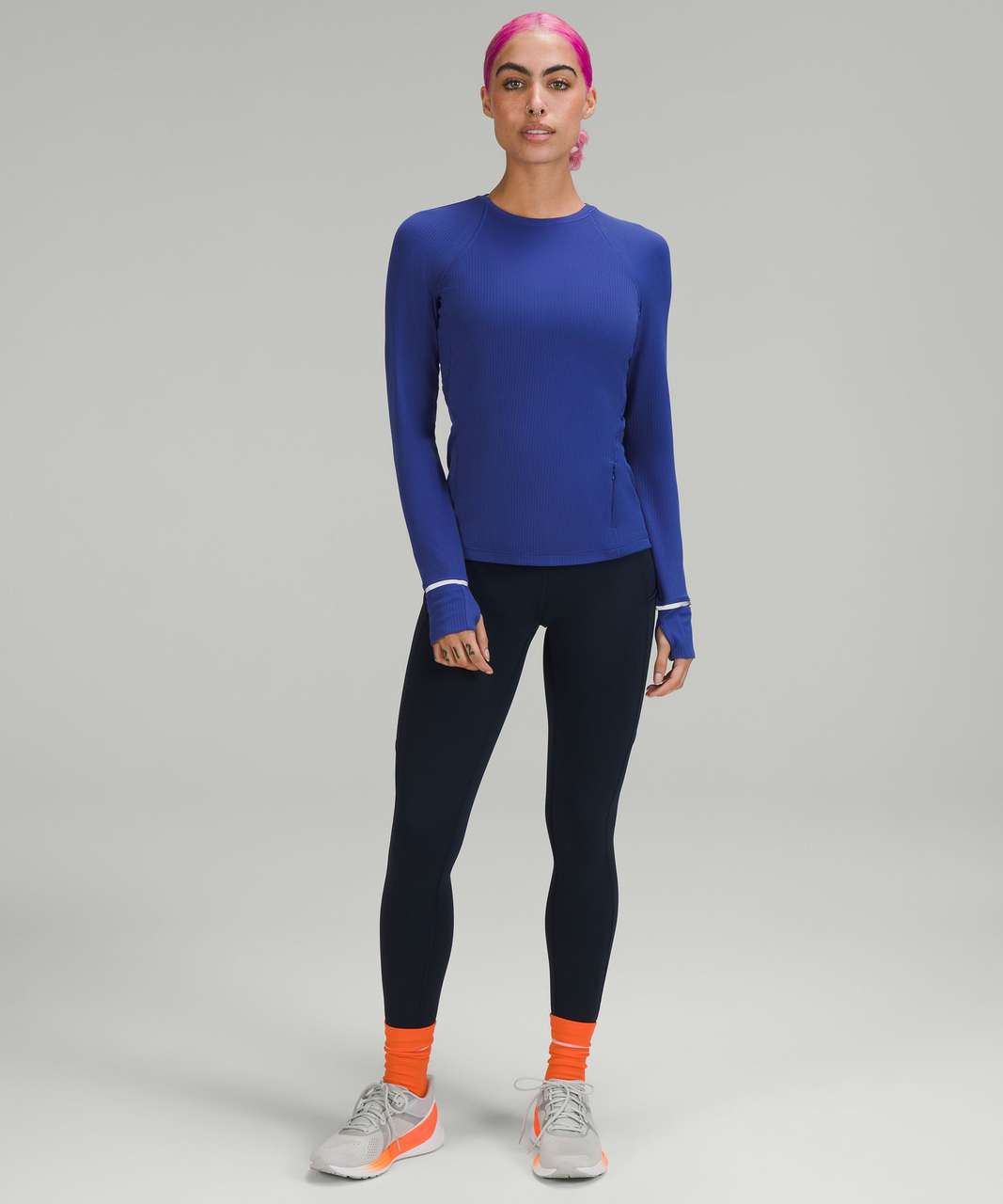 Lululemon Its Rulu Run Long-Sleeve Shirt - Sheer Blue - lulu fanatics