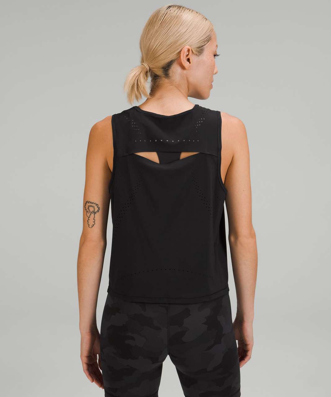 Lululemon Sculpt Tank Top *Perforation - Black - lulu fanatics